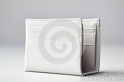 Close-Up Real Photography of an Empty Open Wallet, Generative Ai Stock Photo