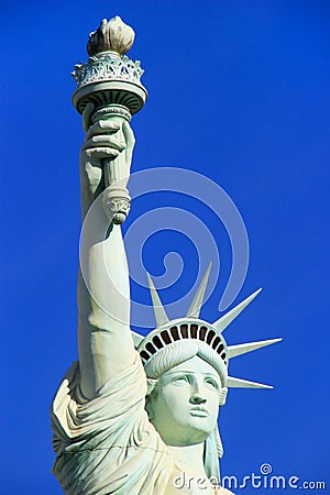 Close up of Replica of Statue of Liberty, New York - New York ho Editorial Stock Photo