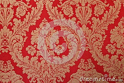 Retro Damask wallpaper Stock Photo