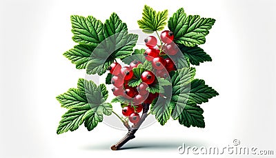 Close Up of Ripe Currant Branch Stock Photo