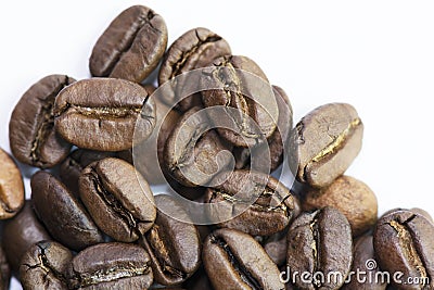Close up Roasted Coffee Bean Stock Photo