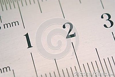 Close up of ruler Stock Photo