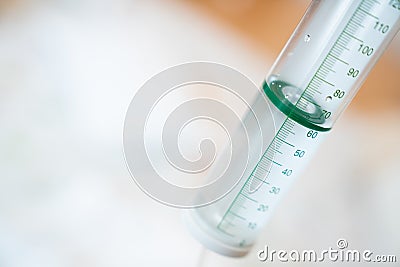 Close up of Saline tube Stock Photo