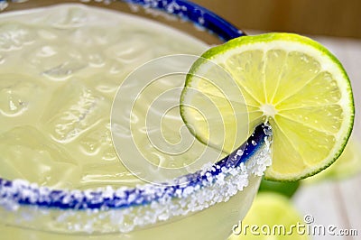 Margarita with lime Stock Photo