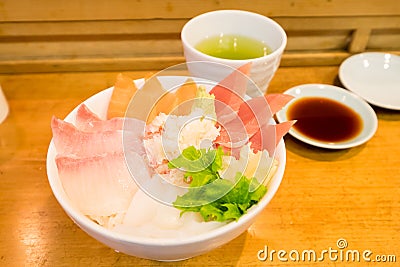 Close up of sashimi Stock Photo