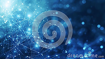 Close-up, seamless transfer and storage of big data on internet, capturing essence of cloud computing Stock Photo