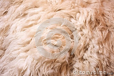 close-up of a sheeps fluffy wool Stock Photo