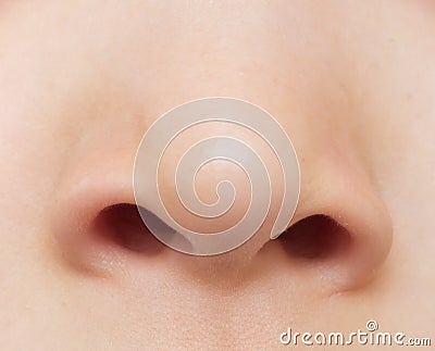 Baby nose Stock Photo