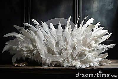 Angel Wings of Heavenly Grace (AI Generated) Stock Photo