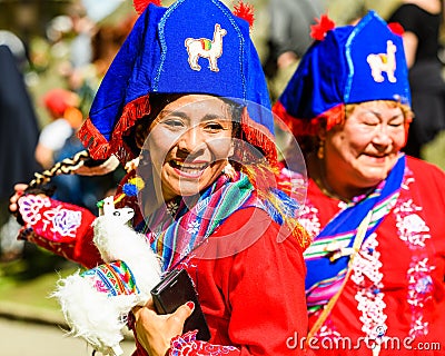 Close-up shot of ladies at an annual Hammarkullen carnival Editorial Stock Photo