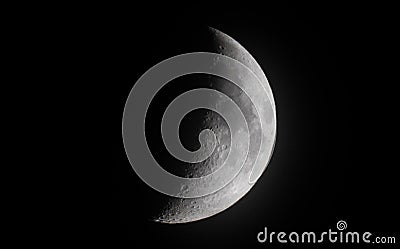 Half Moon Close Up Stock Photo