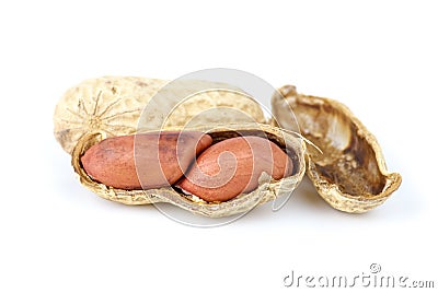 Close-up shot of peanut Stock Photo