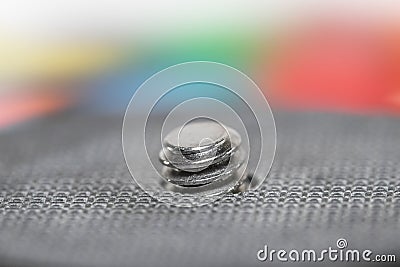 Close up shot of screw on tripod head Stock Photo