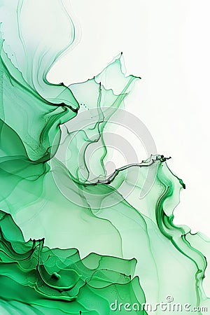 Close Up of Green and White Liquid Stock Photo