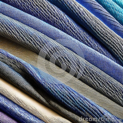 A close-up shot of a textured fabric with abstract weaves and patterns in bold, contrasting colors3, Generative AI Stock Photo