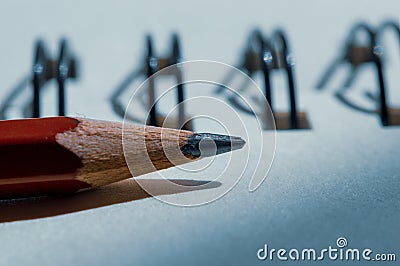 Close up of a single pencil Stock Photo