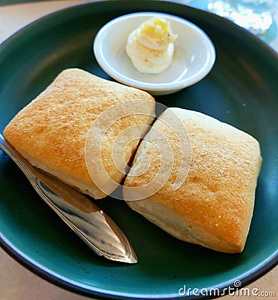 Soft Butter Sugar Buns Dessert Stock Photo