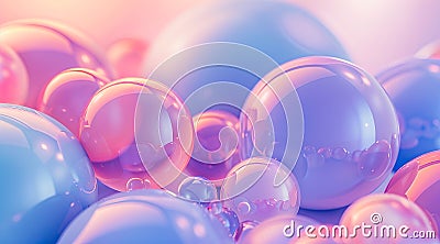 A close up of some colorful bubbles Stock Photo