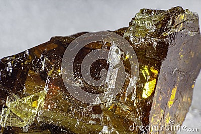 Close up on a Sphalerite mineral stone Stock Photo