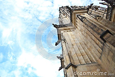 Close up of st. Vitus cathedral Stock Photo
