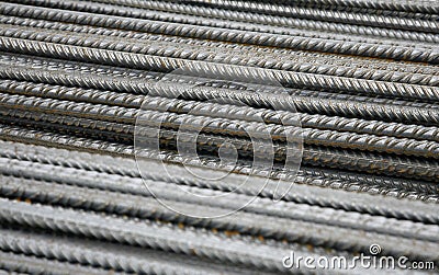 Close up of steel cables Stock Photo