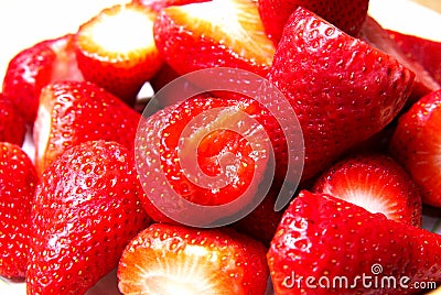 Close-up of strawberries Stock Photo