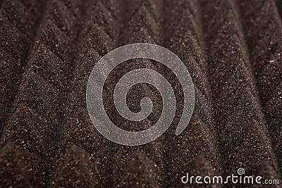 Close up of studio sound acoustical foam Background Stock Photo