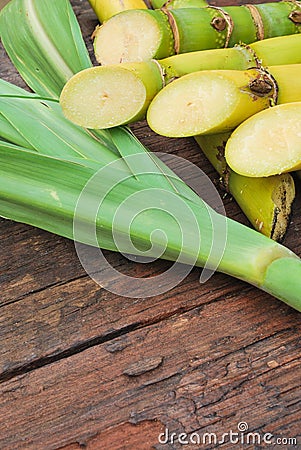 Close up Sugarcane Stock Photo