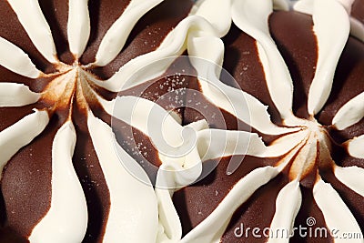 Close up of sweet dessert ice cream Stock Photo