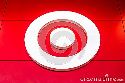 Close up of Target Logo Editorial Stock Photo