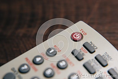 Close up of television remote control Stock Photo