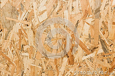 Close up texture of oriented strand board (OSB) Stock Photo