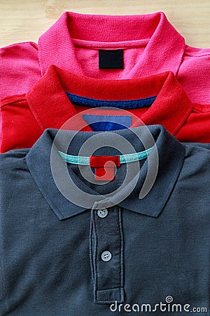 Polo shirts Stock Photo