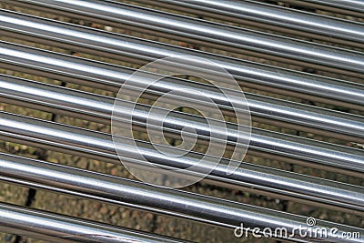Close-up of tubes, metal, graphic, Stock Photo