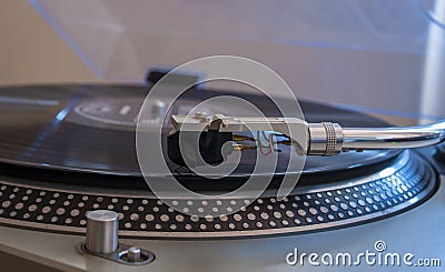 Close up of a turntable needle head Stock Photo