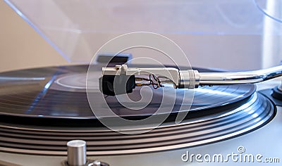 Close up of a turntable needle head Stock Photo