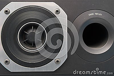 Close up of a tweeter speaker Stock Photo