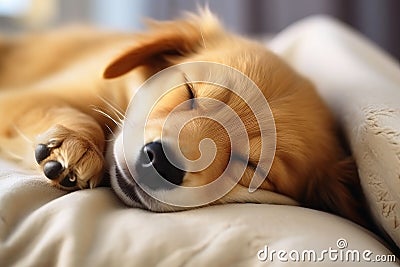 Close up of very cute sleeping dogs Stock Photo