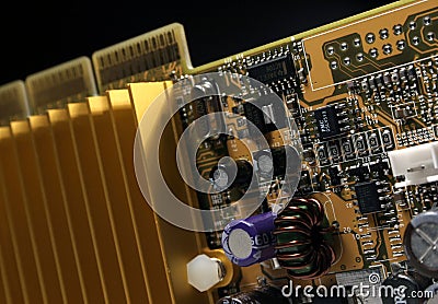 Close-up of the videocard II Stock Photo