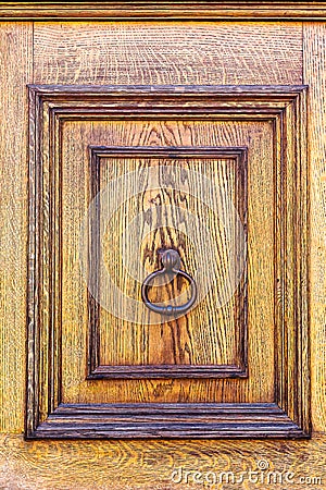 Ancient door knocker ring Stock Photo