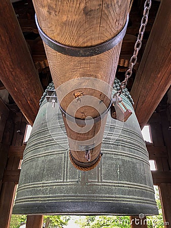 Bell Tower, TÅdai-ji Temple, Nara, Japan. Stock Photo