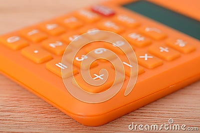 The close-up view of the calculator underscores its relevance to the fields of business and the economy Stock Photo