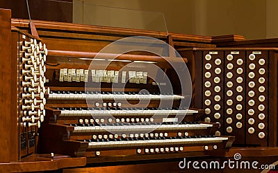 Pipe Organ Stock Photo