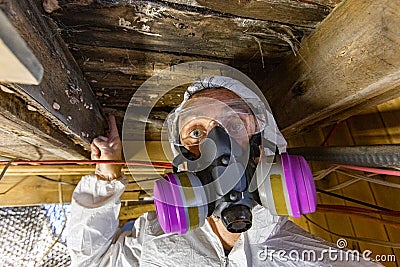 Indoor damp & air quality IAQ testing. Stock Photo