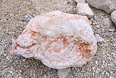 Close-up view of a fragment of rock Stock Photo