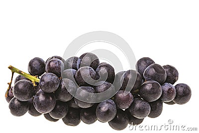 Close up view grapes isolated on white background Stock Photo