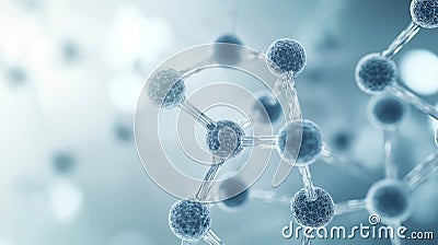 Close-up view of graphene nanomaterial structures. Atomic connections, conductivity properties highlighted. Scientific research Stock Photo