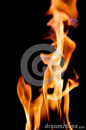 Close up view of natural flame Stock Photo