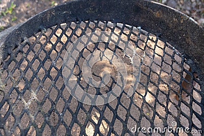 A Damaged braai Grid Stock Photo