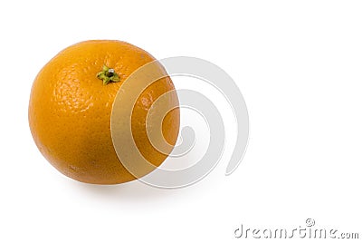 Close up view of orange isolation on white background Stock Photo